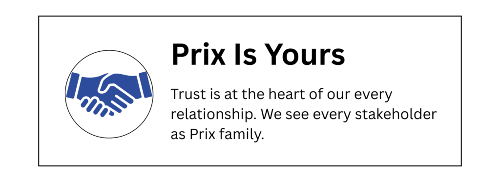 Prix Pharmaceutica Core Values_prix-is-yours